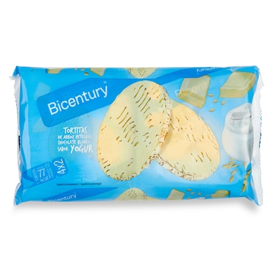 Tortitas de arroz integral sabor yogur Bicentury 130 g-0