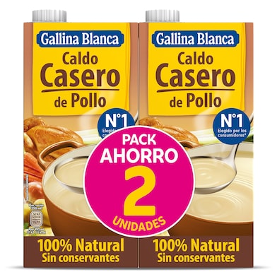 Caldo de pollo Gallina Blanca 2 x 1 L-0
