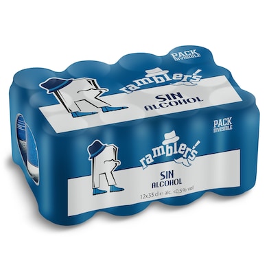 Cerveza sin alcohol Dia Ramblers pack 12 x 33 cl-0