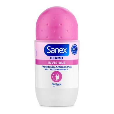 Desodorante roll-on dermo invisible Sanex 50 ml-0