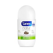 Desodorante roll-on natur protect piel normal Sanex 50 ml