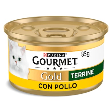 Alimento para gatos con pollo Gourmet 85 g-0