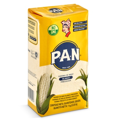 Harina de maíz blanco PAN 1 Kg-0