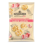 Mini tortitas de maíz y arroz sabor jamón Dia Naturmundo 75 g