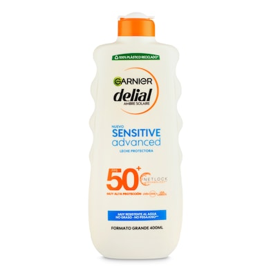 Leche solar protectora sensitive advanced spf 50 Delial 400 ml-0