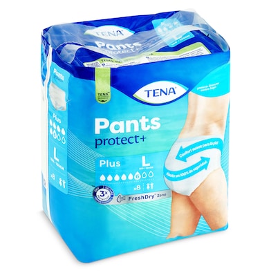 Pants de incontinencia plus talla L Tena 8 unidades-0