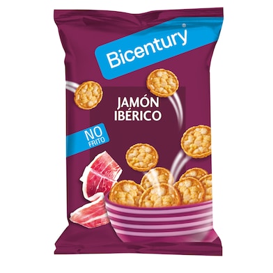 Tortitas de maíz sabor jamón ibérico Bicentury 70 g-0