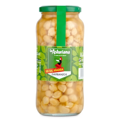 Garbanzos cocidos sin sal La Asturiana 400 g-0