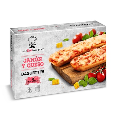 Baguette de jamón y queso 2 unidades Dia Al Punto 250 g-0