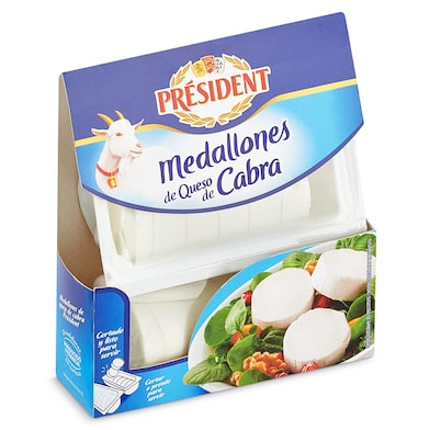 Queso de cabra en medallones President 200 g-0