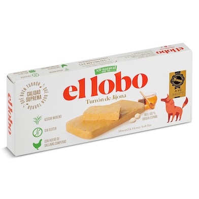 Turrón de Jijona El Lobo 185 g-0 Turrón de Jijona El Lobo 185 g-0