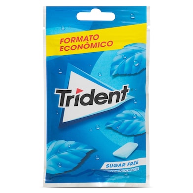 Chicles sabor menta sin azúcar Trident 43 g-0