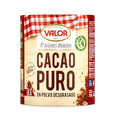 Cacao puro en polvo 0% azúcares añadidos Valor 250 g-0