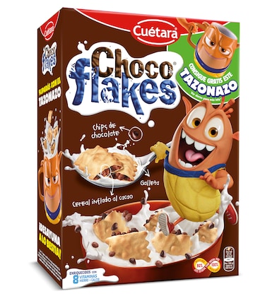 Galletas rellenas de arroz inflado chocolateado Cuétara Flakes 520 g-0