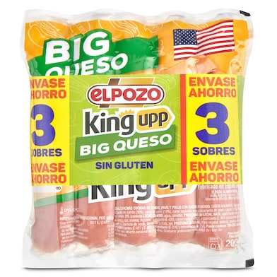 Salchichas big queso Elpozo 3 x 200 g-0
