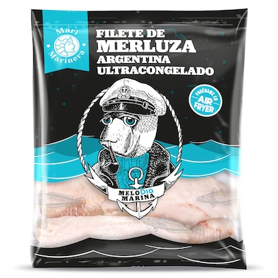 Filetes de merluza Argentina sin piel Dia Mari Marinera 400 g-0