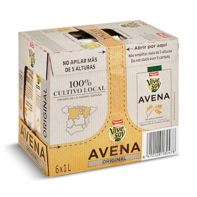 Bebida de avena Pascual Vivesoy pack 6 x 1 L-0