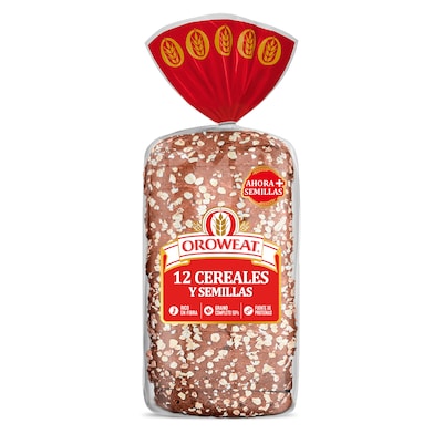 Pan de molde 12 cereales y semillas Oroweat 550 g-0