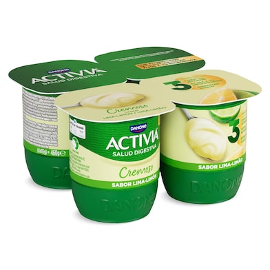 Bífidus cremoso de lima-limón Activia 4 x 115 g-0