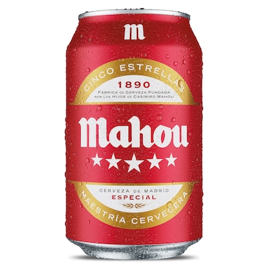 Cerveza Mahou 5 Estrellas 33 cl-0