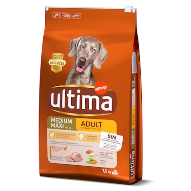 Alimento para perros adulto con pollo y arroz Ultima 7.5 Kg-0