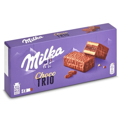 Bizcocho con relleno con cacao y recubierto con chocolate Milka 150 g-0