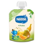 Alimento infantil con puré de pera, manzana, naranja y plátano Nestlé 90 g