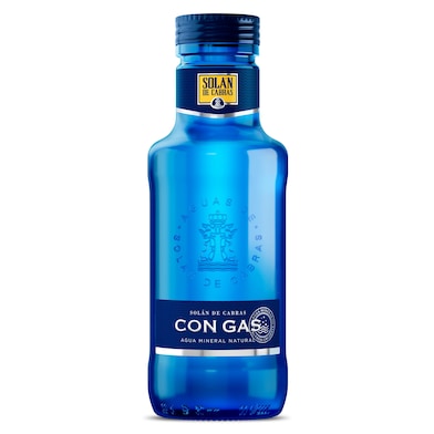 Agua mineral con gas Solán de Cabras 330 ml-0