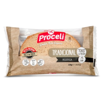 Pan tradicional sin gluten Proceli 160 g-0