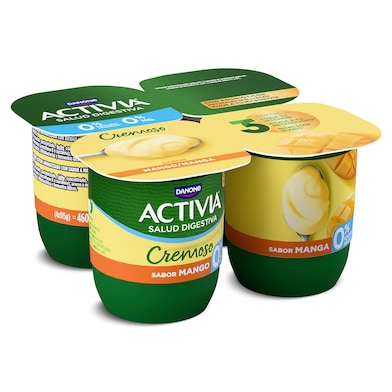 Bífidus sabor mango desnatado Activia 4 x 115 g-0