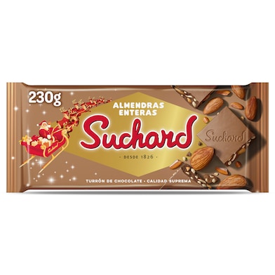 Turrón de chocolate con almendras enteras Suchard 230 g-0 Turrón de chocolate con almendras enteras Suchard 230 g-0