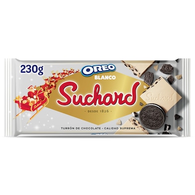 Turrón de chocolate blanco con oreo Suchard 230 g-0 Turrón de chocolate blanco con oreo Suchard 230 g-0