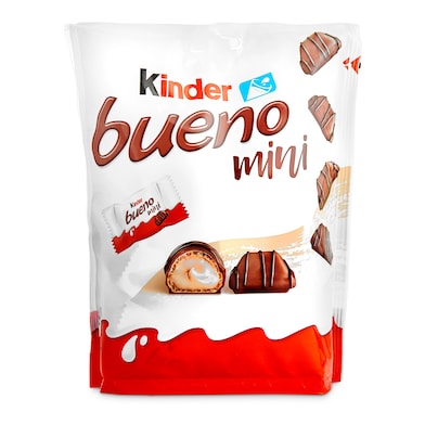 Mini barritas de chocolate con leche y avellanas Kinder 108 g-0