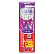 Cepillo de dientes suave zig zag Colgate 2 + 1 unidades