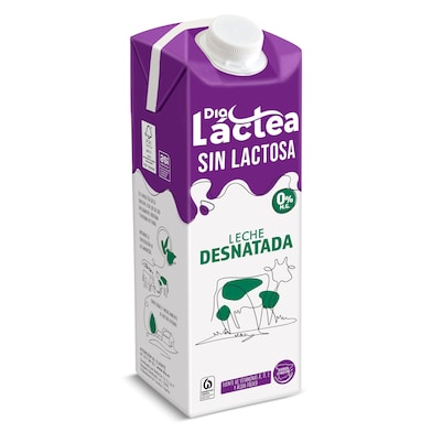 Leche desnatada sin lactosa Dia Láctea 1 L-0