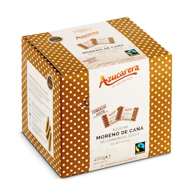 Azúcar moreno de caña en sobres Azucarera 400 g-0