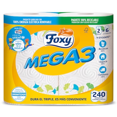 Papel de cocina Foxy 2 unidades-0