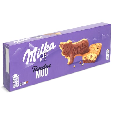 Bizcocho con pepitas de chocolate tender moo Milka 140 g-0