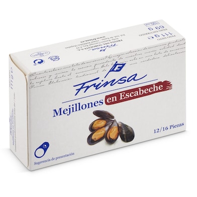 Mejillones en escabeche 12/16 piezas Frinsa 69 g-0