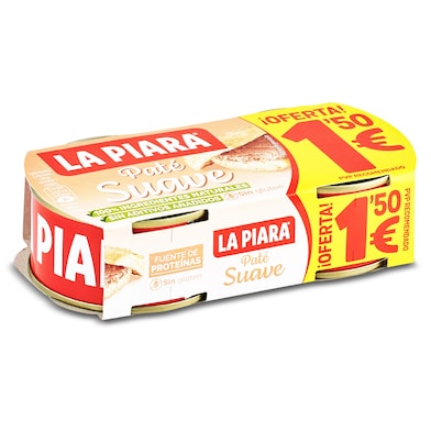 Paté suave La piara 2 x 75 g-0