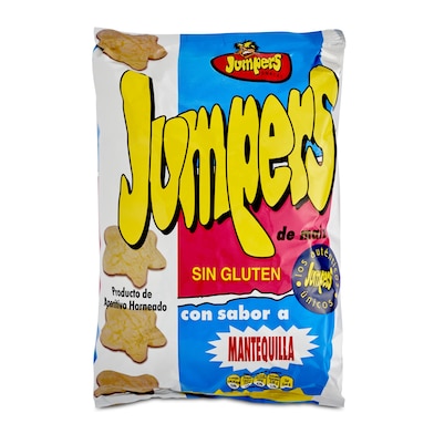 Aperitivo de maíz con sabor a mantequilla Jumpers 100 g-0