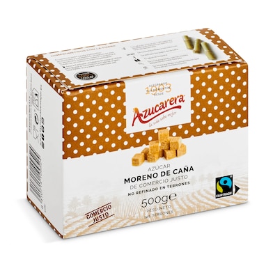 Azúcar moreno integral en terrones Azucarera 500 g-0