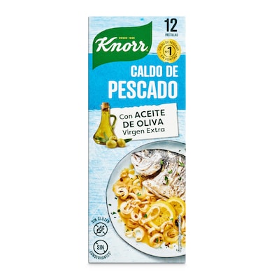 Pastillas de caldo pescado Knorr 12 unidades-0