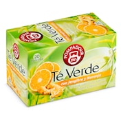 Té verde con jengibre y naranja Pompadour 20 unidades