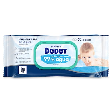 Toallitas 99% agua Dodot 60 unidades-0 Toallitas 99% agua Dodot 60 unidades-0
