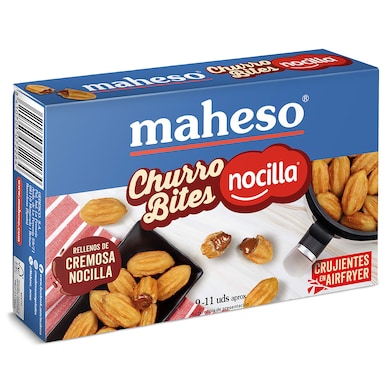 Mini churros rellenos de crema al cacao Maheso caja 170 g-0