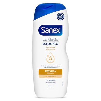 Gel de ducha natural piel seca Sanex 600 ml-0