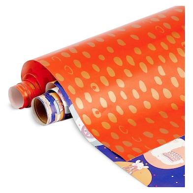 Papel de regalo fantasía rollo 2 mt (modelos diferentes)-0