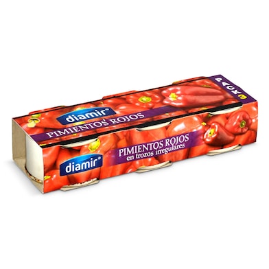 Pimientos rojos Diamir 3 x 60 g-0