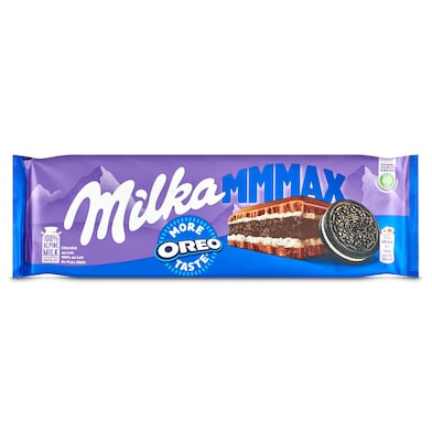 Chocolate con leche con trozos de oreo Milka 300 g-0